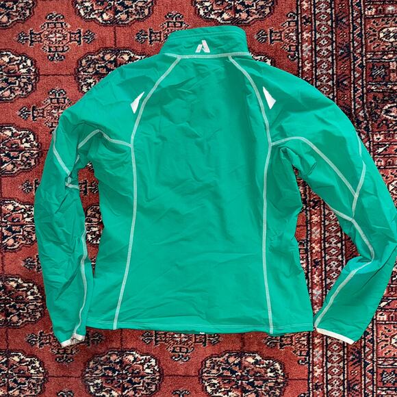 First Ascent Women's S Bright Green Zip-Front Lightweight Soft Shell Jacket - Picture 5 of 7